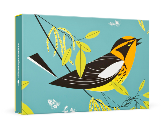 Charley Harper: Blackburnian Warbler Small Boxed Cards_Primary