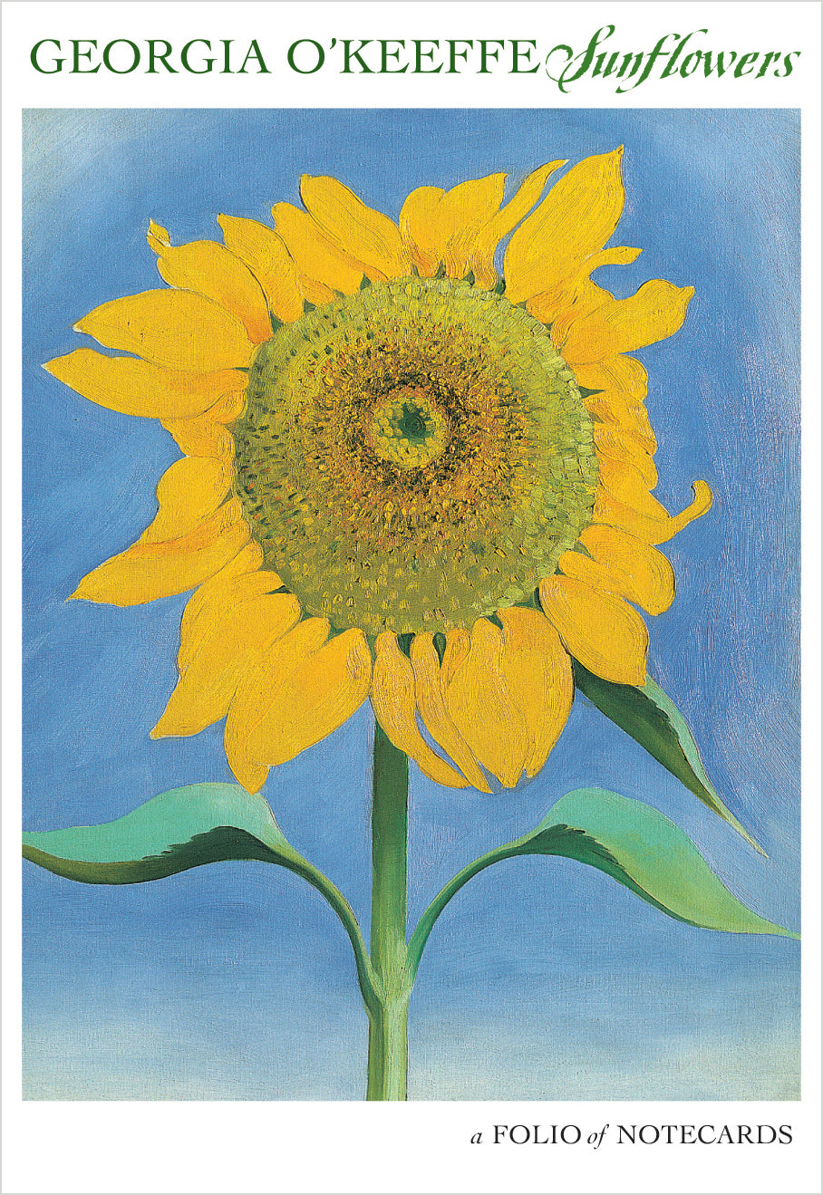 Georgia O'Keeffe: Sunflowers Notecard Folio_Front_Flat