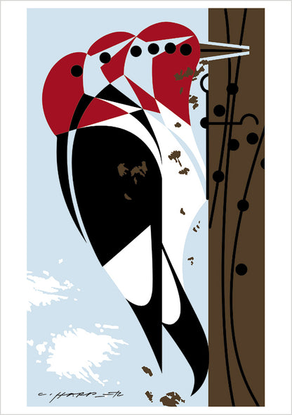 Charley Harper: Woodpeckers Notecard Folio_Interior_2