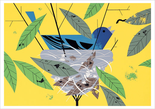 Charley Harper: Indigo Bunting Notecard_Front_Flat