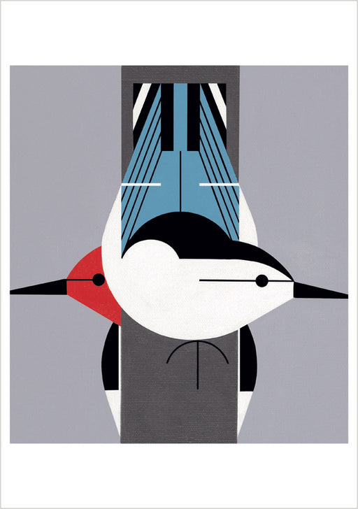 Charley Harper: Upside Downside Notecard_Front_Flat