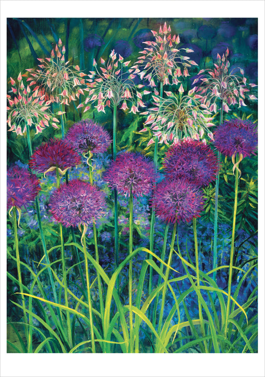 Rosalind Wise: Alliums Notecard_Front_Flat