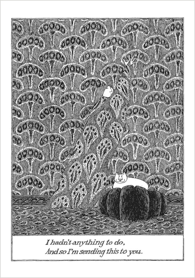 Edward Gorey: I Hadn’t Anything to Do Notecard_Front_Flat