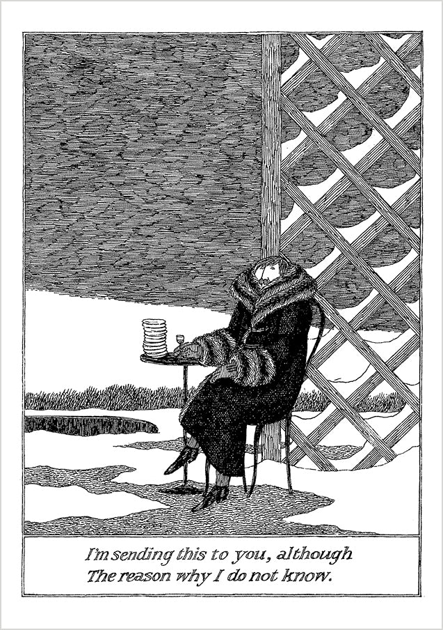 Edward Gorey: Sending This to You Notecard_Front_Flat