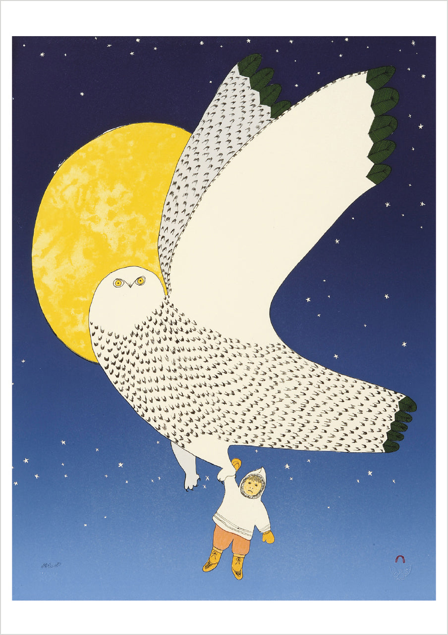 Ningiukulu Teevee: The Owl and the Boy Notecard_Front_Flat