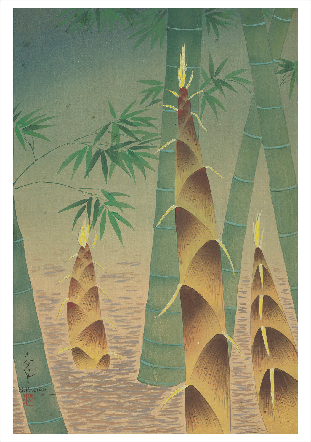 Bakufu Ohno: Bamboo Grove Notecard_Front_Flat