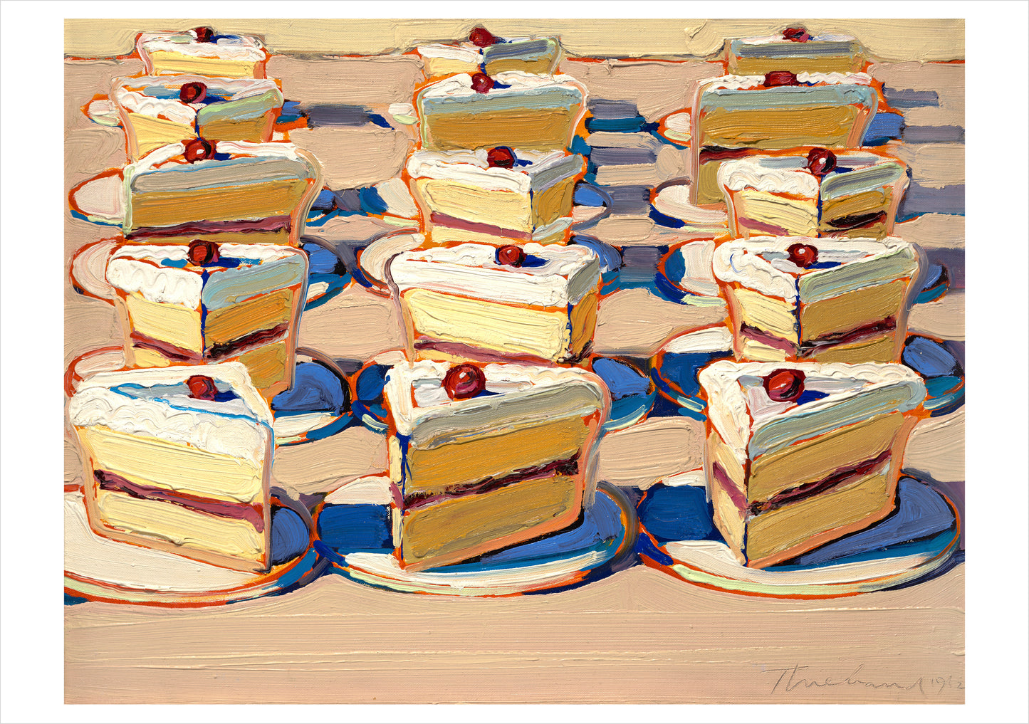 Wayne Thiebaud: Boston Cremes Notecard_Front_Flat