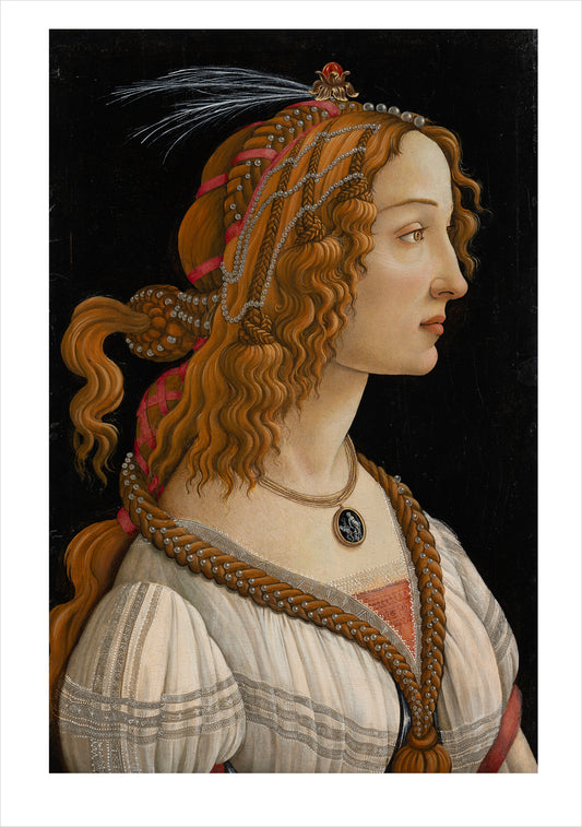 Sandro Botticelli: Idealised Portrait of a Lady Notecard_Front_Flat