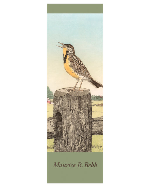 Maurice R. Bebb: Meadowlark Bookmark_Front_Flat