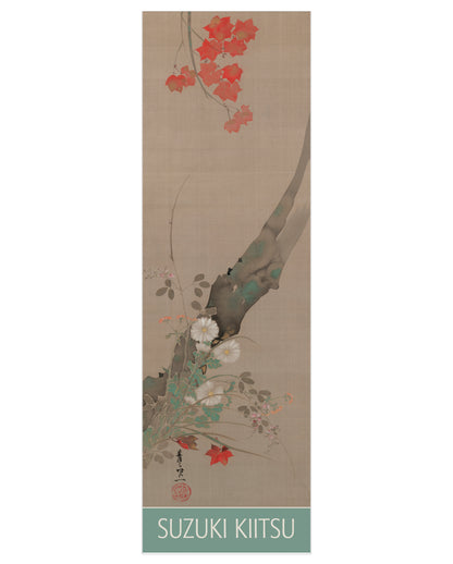 Suzuki Kiitsu: Maple and Flowers Bookmark_Front_Flat