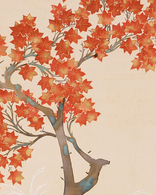 Kamisaka Sekka: Autumn Maple Bookmark_Zoom