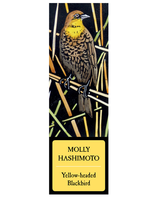 Molly Hashimoto: Yellow-headed Blackbird Bookmark_Front_Flat