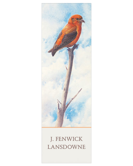 J. Fenwick Lansdowne: Red Crossbill Bookmark_Front_Flat