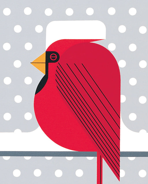 Charley Harper: Cool Cardinal Bookmark_Zoom