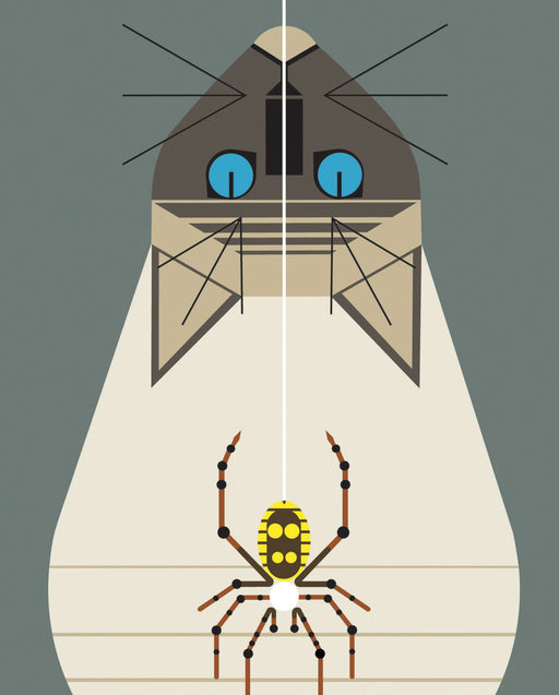 Charley Harper: Along Came a Spider Bookmark_Zoom