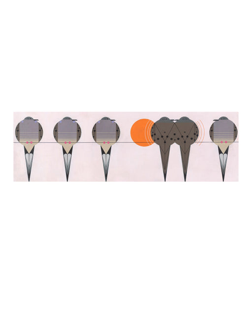 Charley Harper: Lovey Dovey Bookmark_Front_Flat