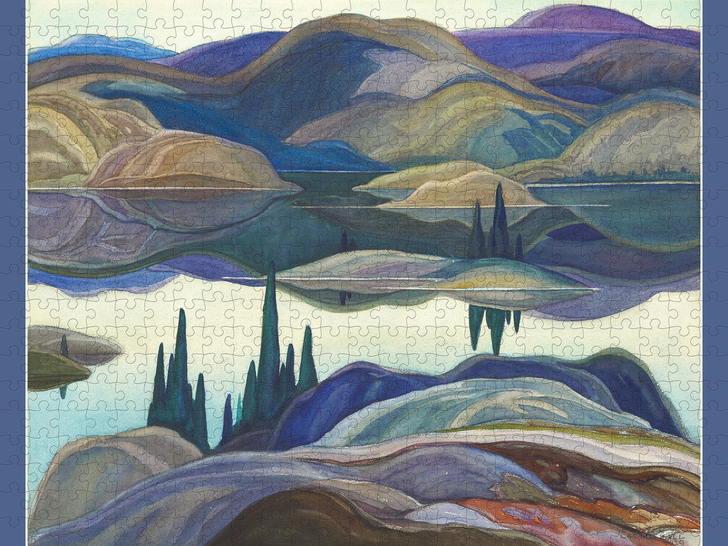 Franklin Carmichael: Mirror Lake 500-Piece Jigsaw Puzzle_Zoom