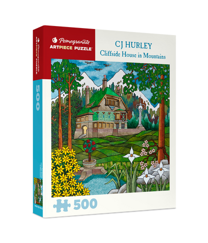 CJ Hurley: Cliffside House in Mountains 500-Piece Jigsaw Puzzle_Primary