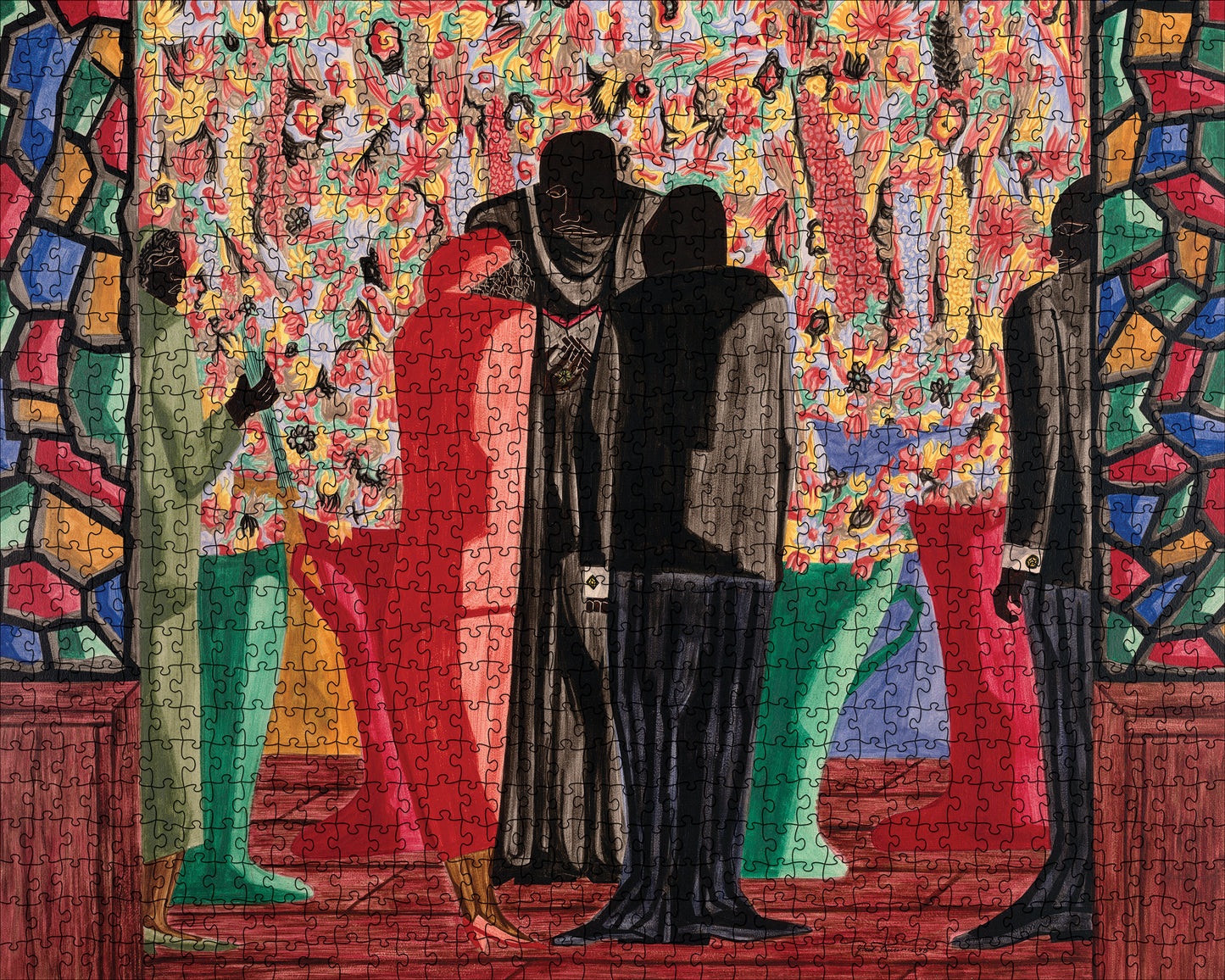 Jacob Lawrence: The Wedding 1000-Piece Jigsaw Puzzle_Zoom