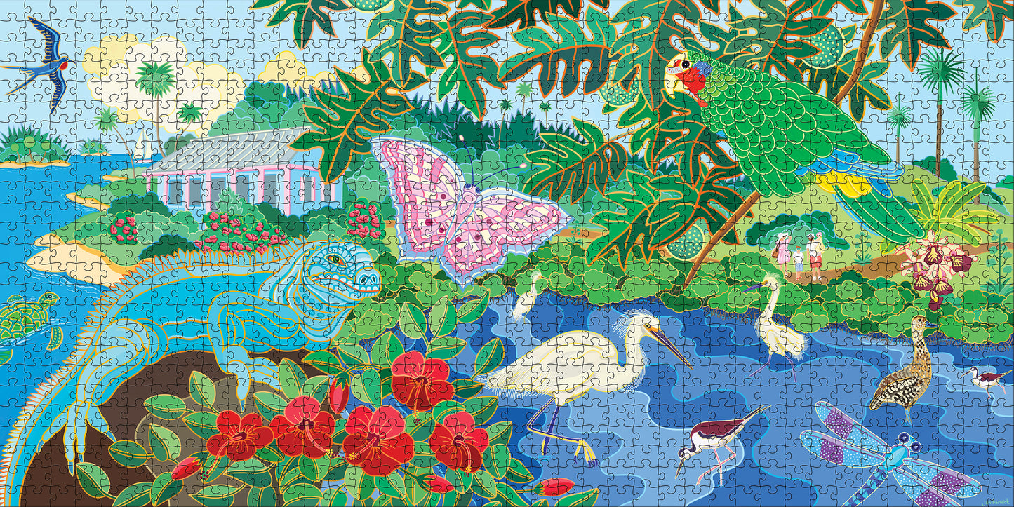 Jan Barwick: Tropical Botanic Park 1000-Piece Jigsaw Puzzle_Zoom