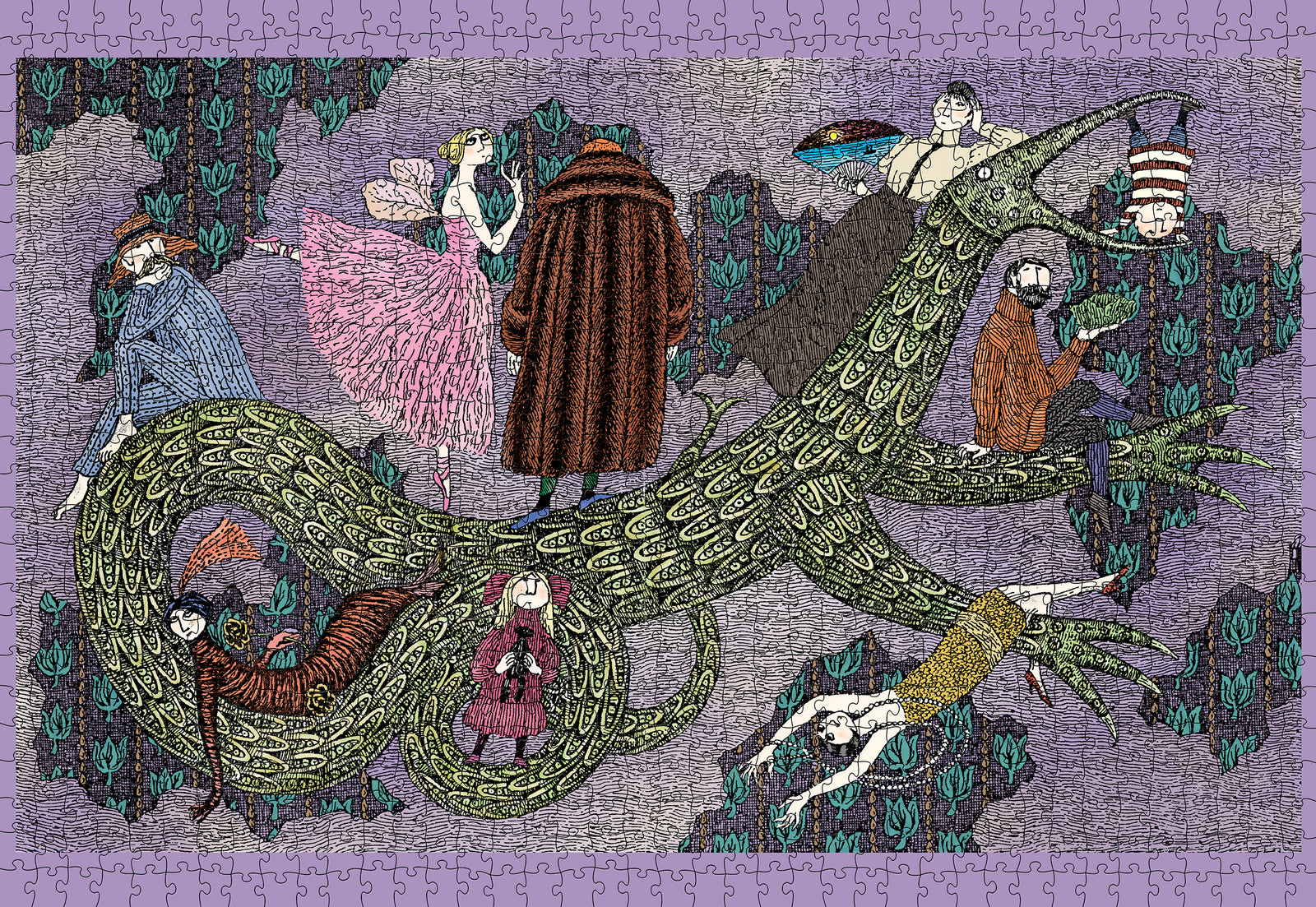 Edward Gorey: Drop Curtain 1000-Piece Jigsaw Puzzle_Zoom