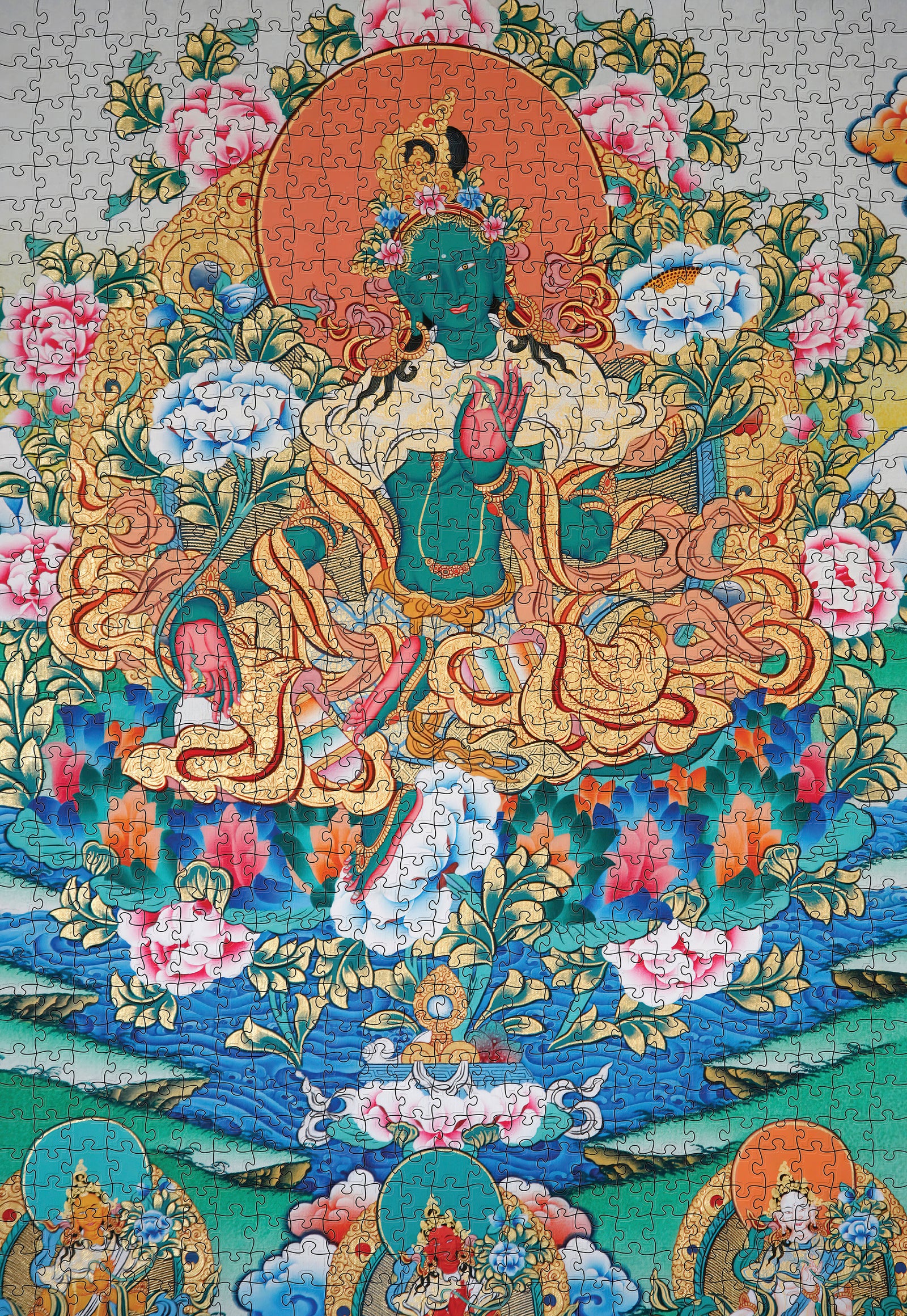 Green Tara 1000-Piece Jigsaw Puzzle_Zoom