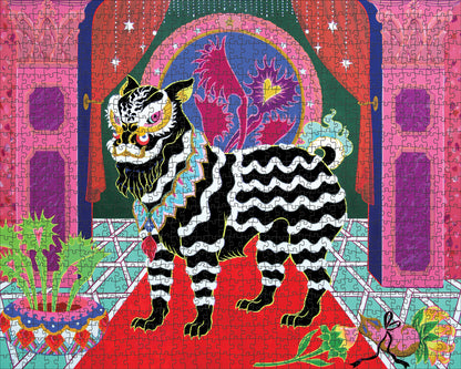 Tsz Kam: Black Lion, Black Ribbon 1000-Piece Jigsaw Puzzle_Zoom