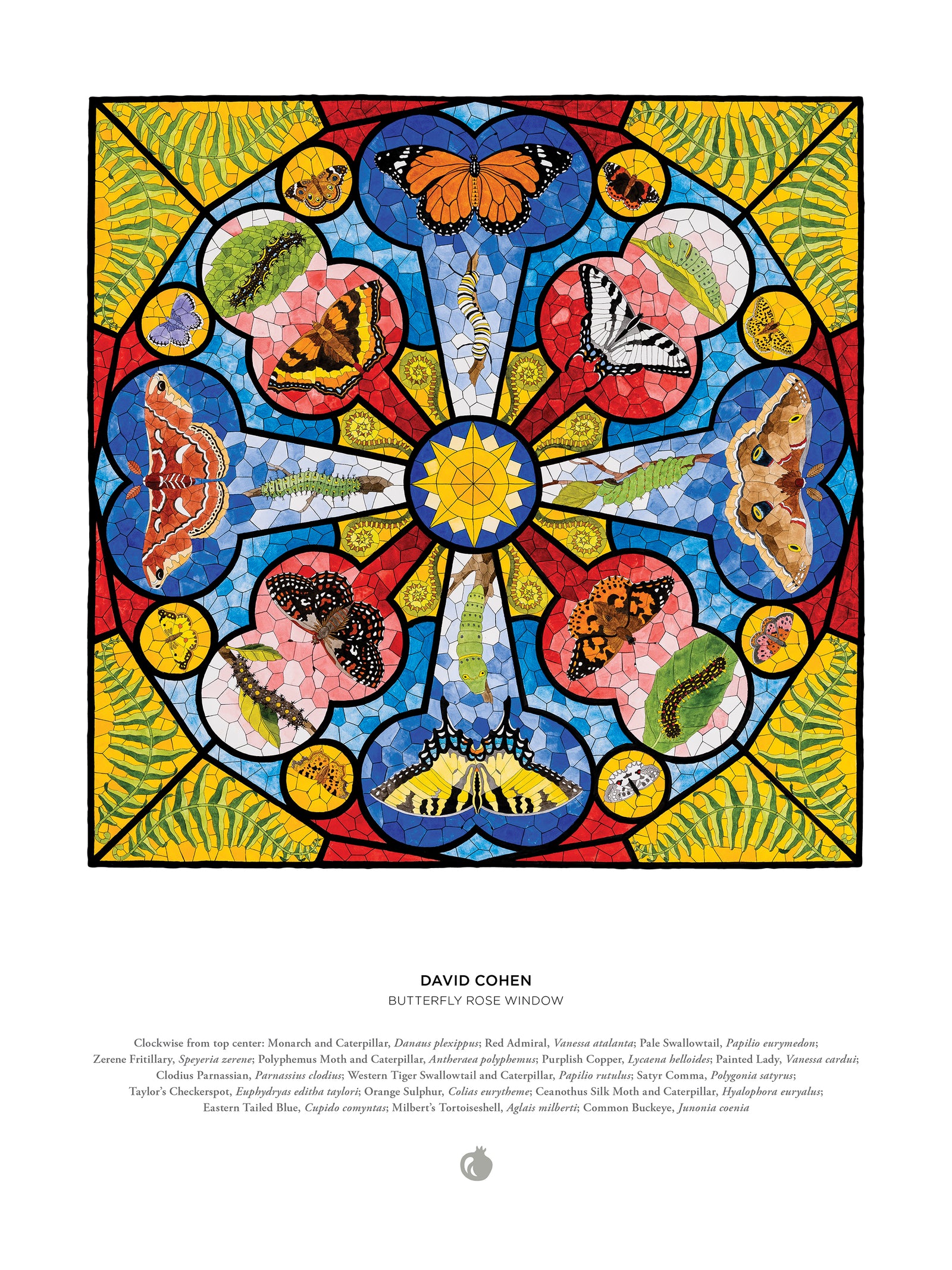 David Cohen: Butterfly Rose Window 1000-Piece Jigsaw Puzzle_Interior_1