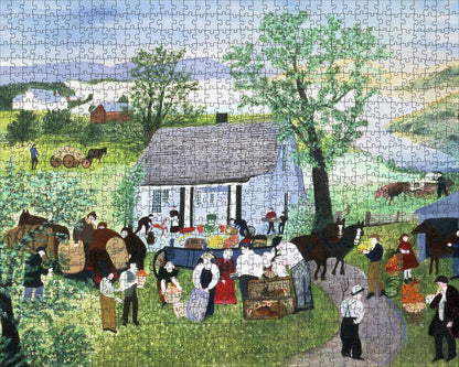 Grandma Moses: Moving Day on the Farm 1000-Piece Jigsaw Puzzle_Zoom