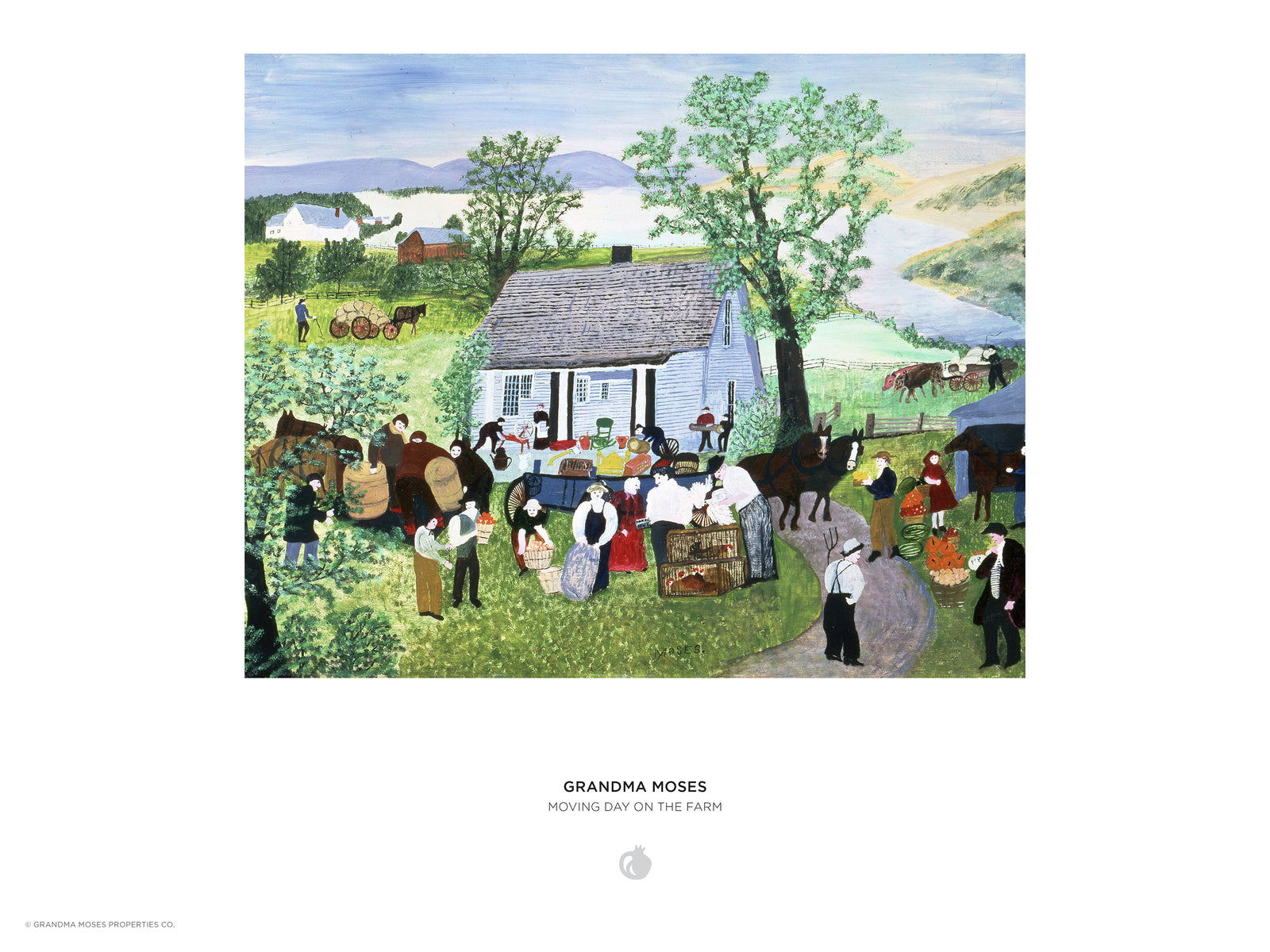 Grandma Moses: Moving Day on the Farm 1000-Piece Jigsaw Puzzle_Interior_1