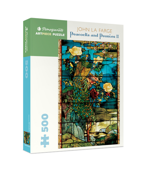 John La Farge: Peacocks and Peonies II 500-piece Jigsaw Puzzle_Primary