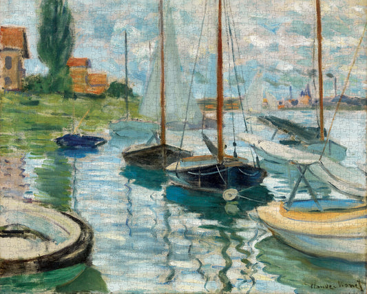 Claude Monet: Sailboats on the Seine 1000-Piece Jigsaw Puzzle_Primary