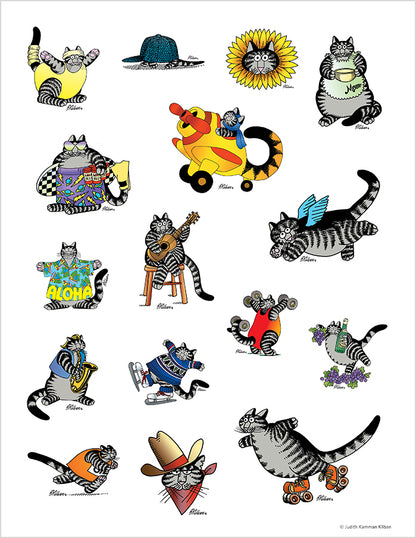 B. Kliban: CatStickers Sticker Book_Interior_2