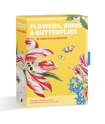 Flowers, Birds, & Butterflies Celebrations Boxed Notecards_Front_3D