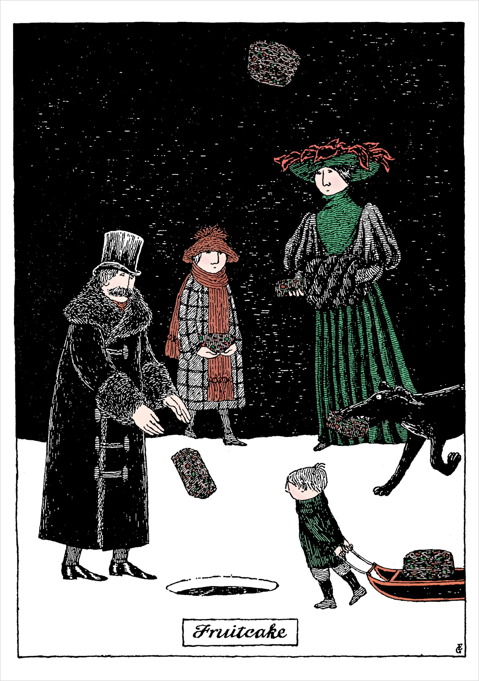 Edward Gorey: Fruitcake Holiday Cards_Interior_1