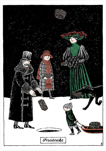 Edward Gorey: Fruitcake Holiday Cards_Interior_1