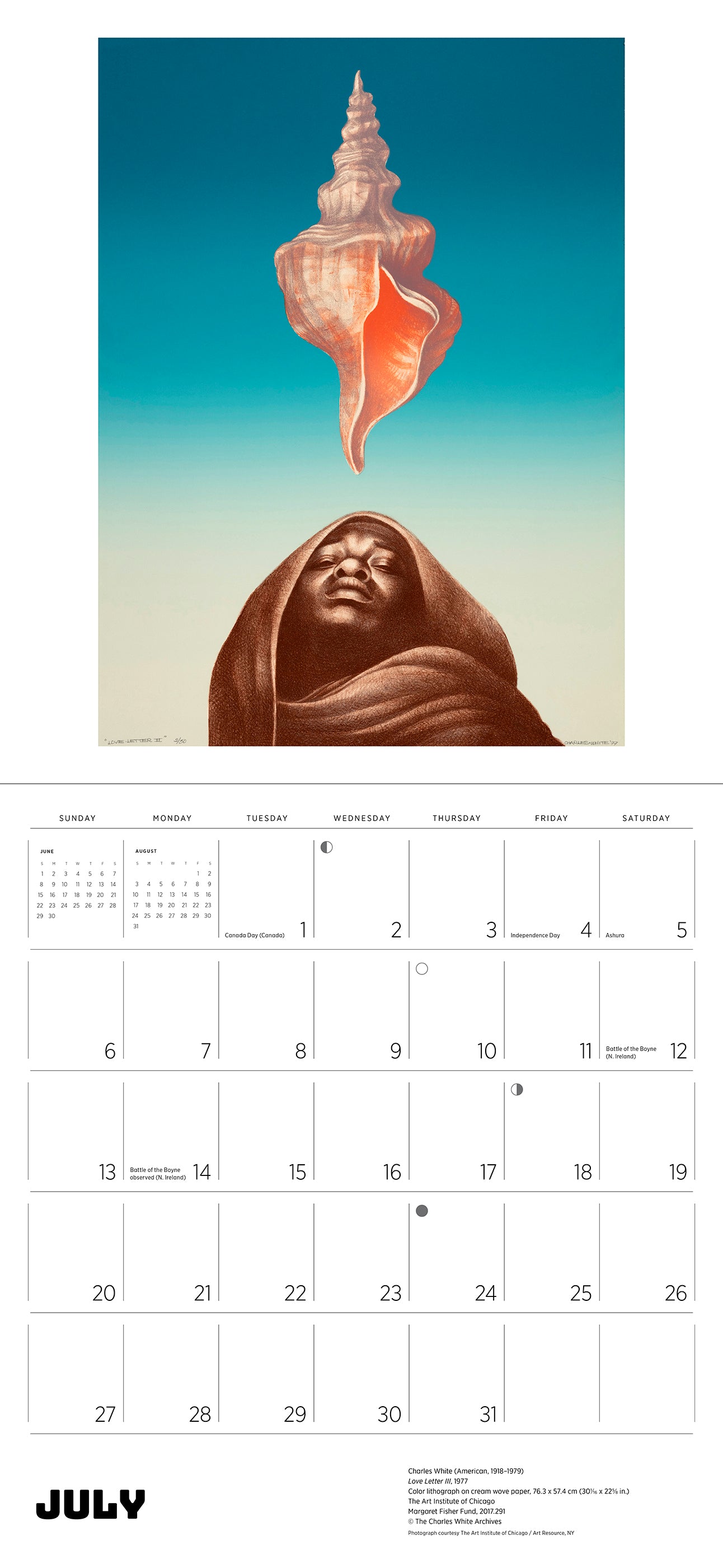 African American Art 2025 Wall Calendar_Interior_2