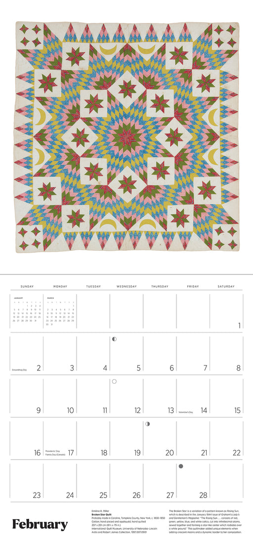 Antique Quilts 2025 Wall Calendar_Interior_1