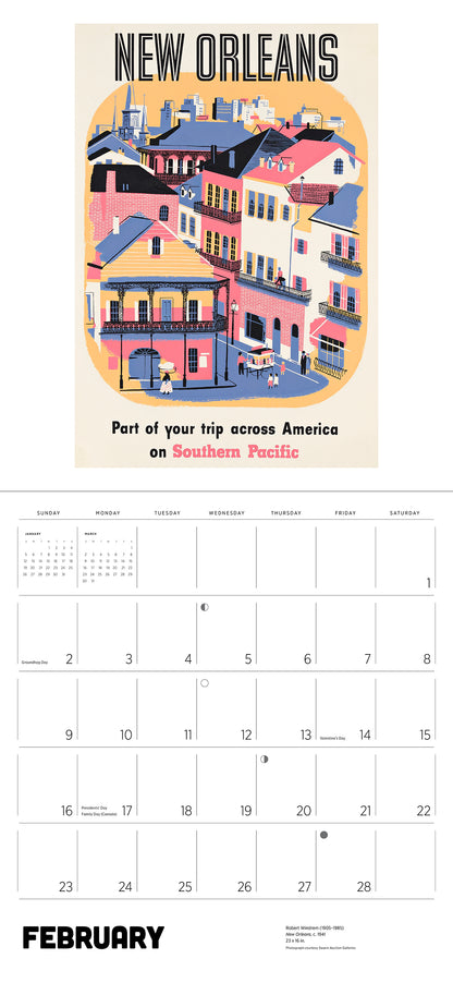 America by Rail 2025 Wall Calendar_Interior_1