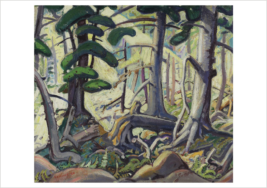 Arthur Lismer: Sunlight in a Wood Birthday Card_Front_Flat