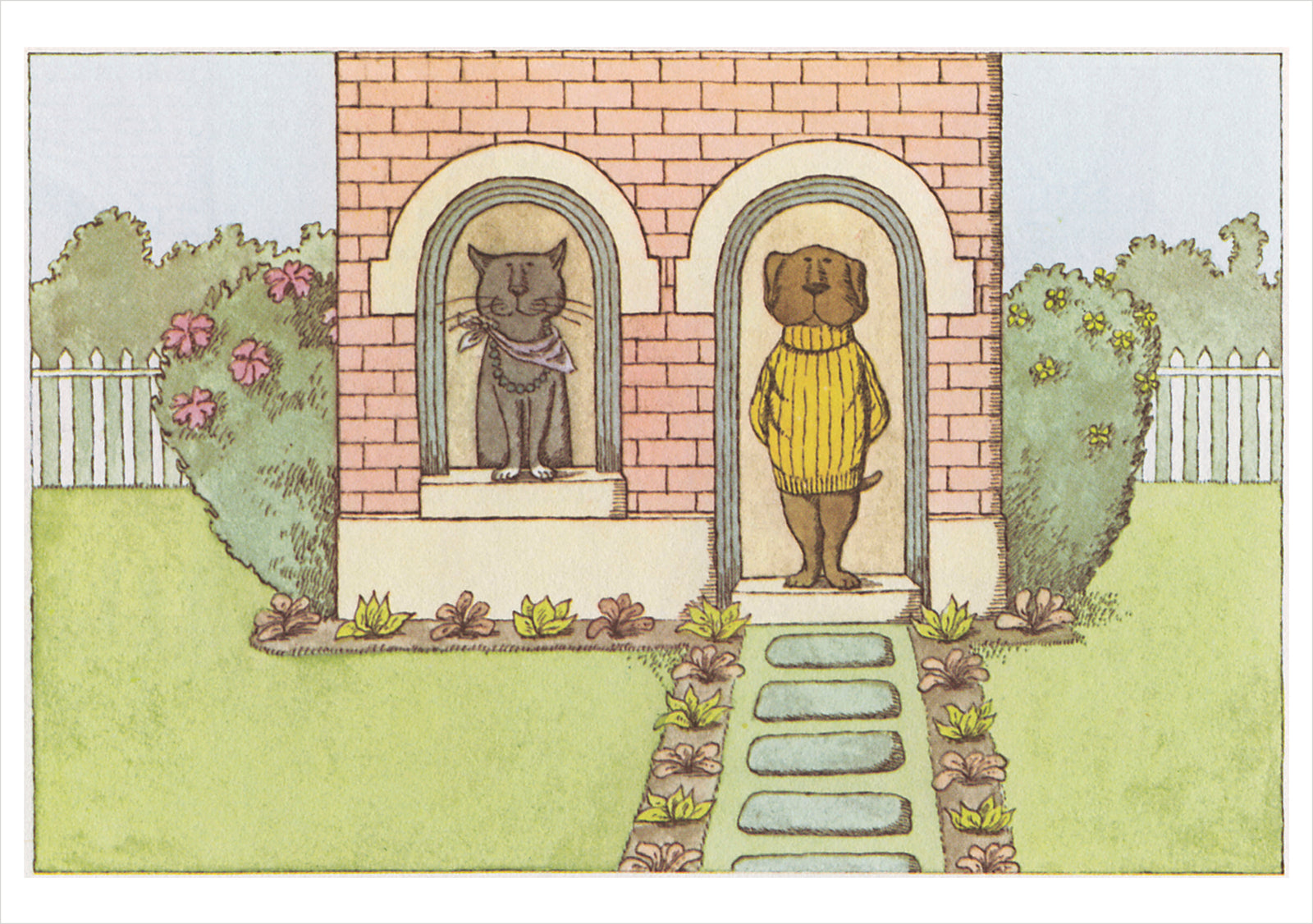 Edward Gorey: Sam and Emma Birthday Card_Front_Flat