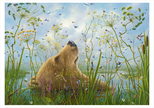 Robert Bissell: The Whole World Birthday Card_Front_Flat