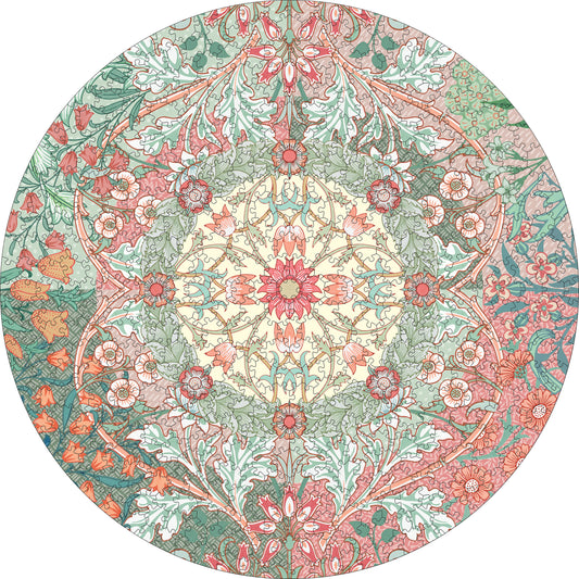 William Morris 500-Piece Circular Jigsaw Puzzle_Primary