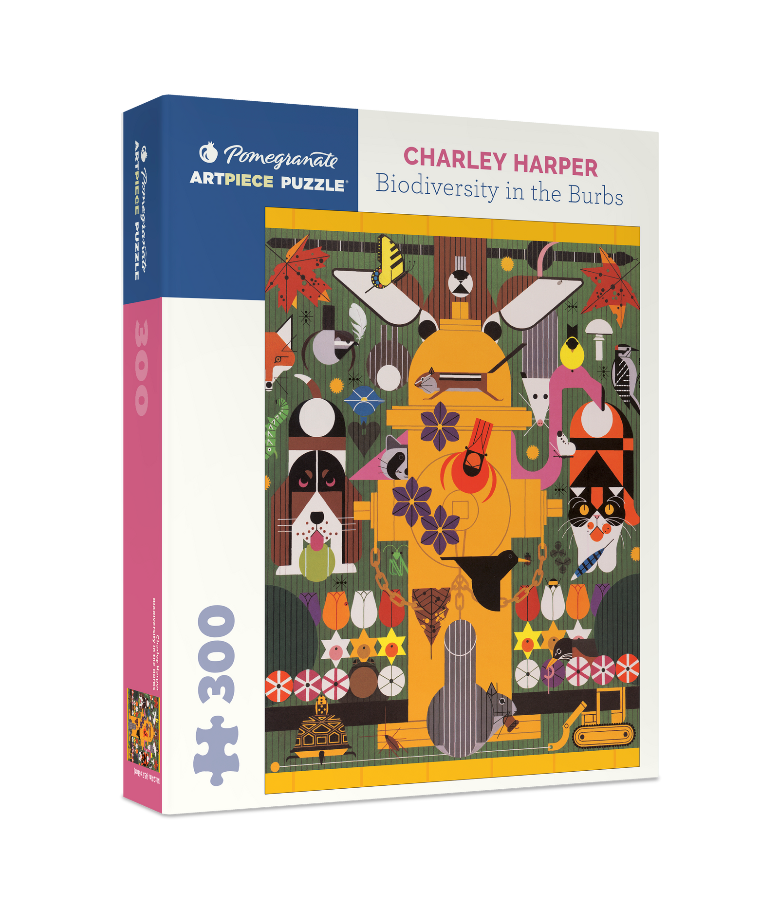 Charley Harper: Biodiversity in the Burbs 300-piece Jigsaw Puzzle_Primary