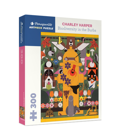 Charley Harper: Biodiversity in the Burbs 300-piece Jigsaw Puzzle_Primary