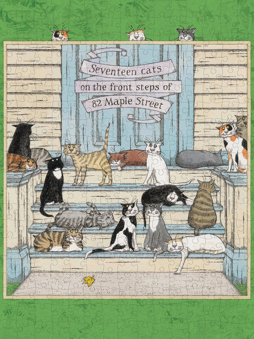 Edward Gorey: Seventeen Cats 300-Piece Jigsaw Puzzle_Zoom