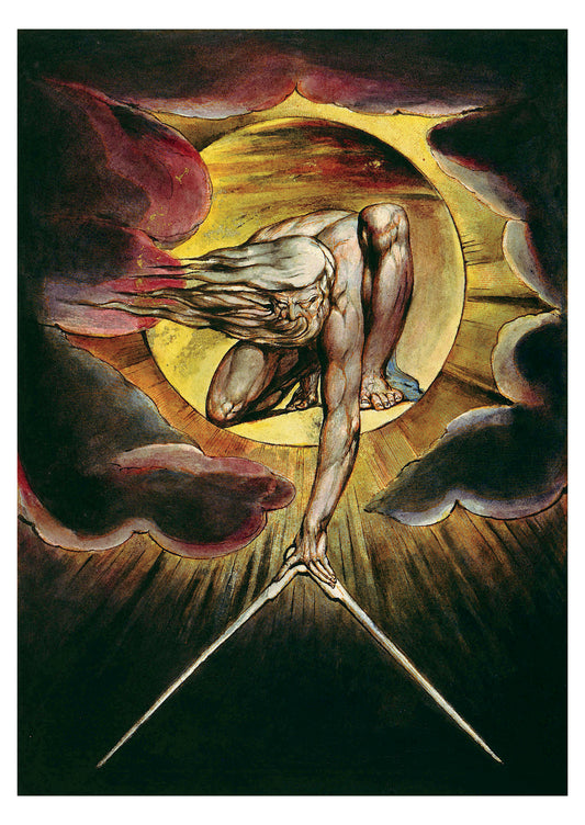 William Blake: The Ancient of Days Postcard_Front_Flat