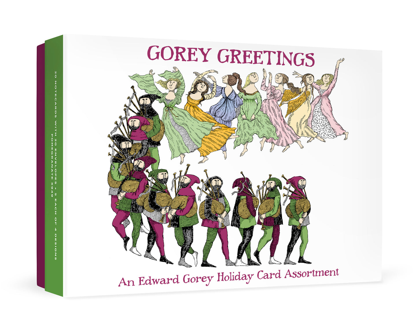 Gorey Greetings: An Edward Gorey Holiday Card Assortment_Front_3D