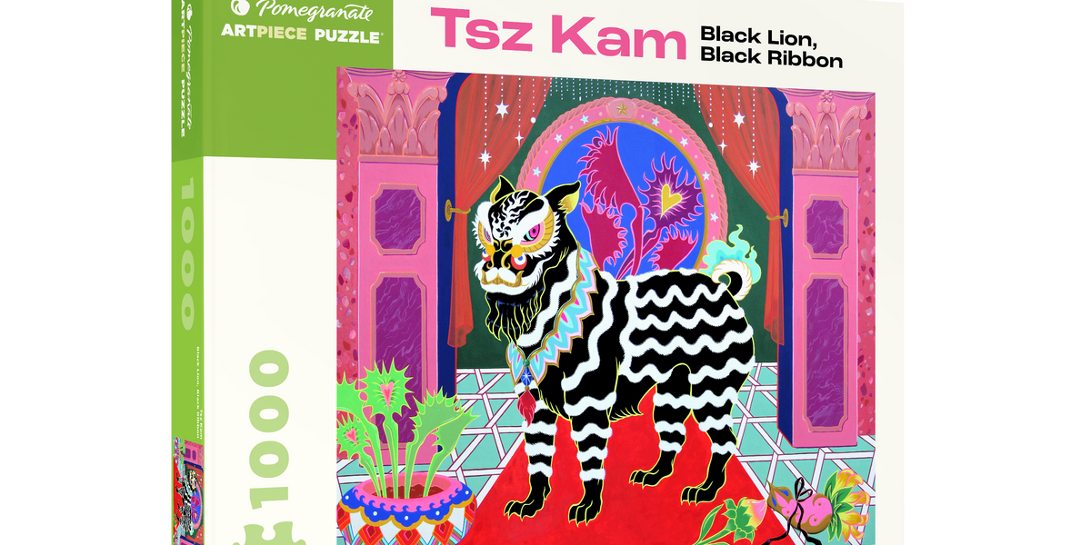 Tsz Kam: Black Lion, Black Ribbon 1000-Piece Jigsaw Puzzle — Pomegranate